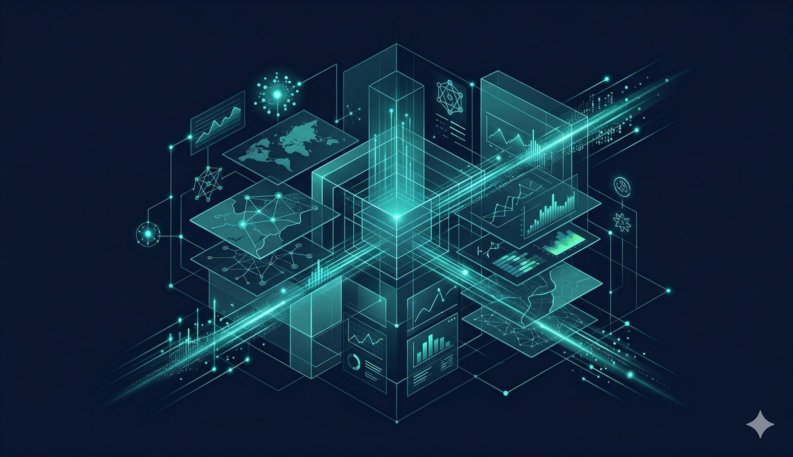 Institutional analytical platform visual representing Modern Generation.