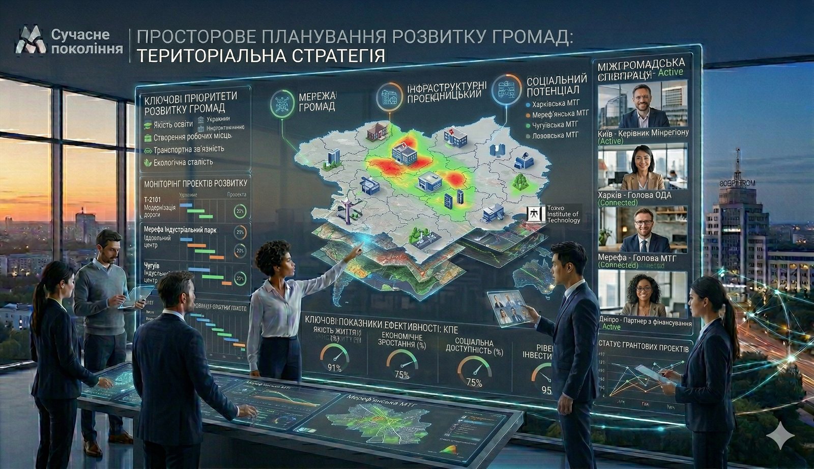 Community development and territorial planning interface for local strategies and evidence-based coordination.